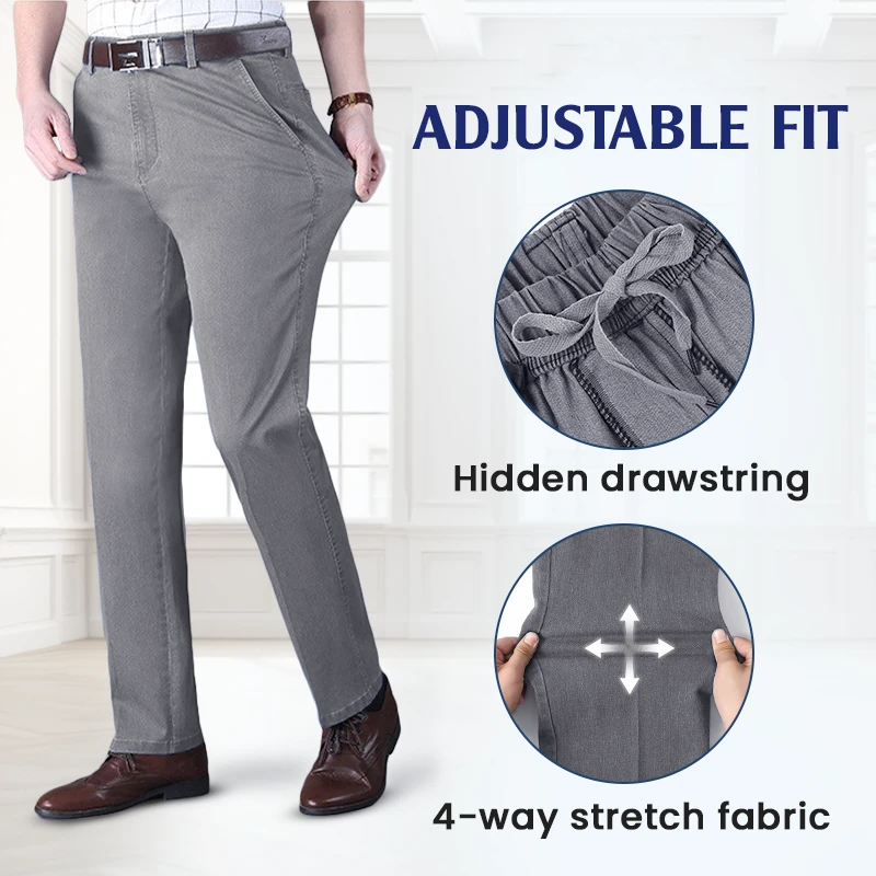 GentsFlex - Flexible Waist Straight Fit Comfort Denim