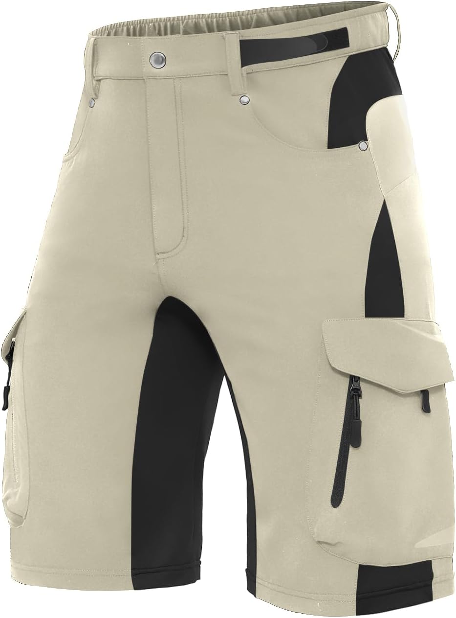 Men's Outdoor Quick Dry Lightweight Stretchy Shorts for Hiking, Tactical, Camping, Travel with 6 Pockets