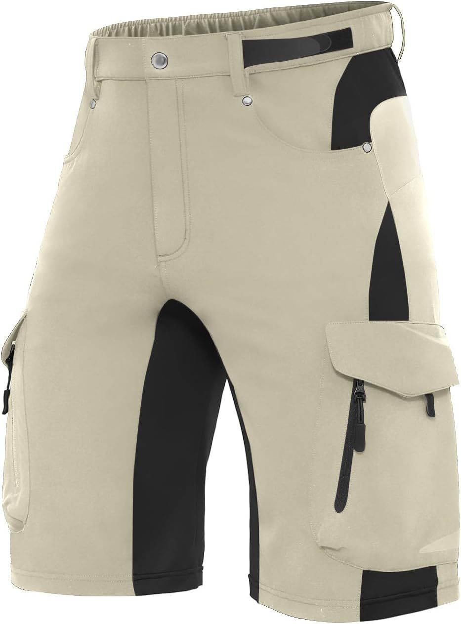 Men's Outdoor Quick Dry Lightweight Stretchy Shorts for Hiking, Tactical, Camping, Travel with 6 Pockets