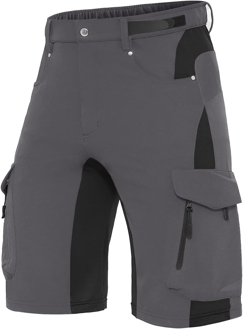 Men's Outdoor Quick Dry Lightweight Stretchy Shorts for Hiking, Tactical, Camping, Travel with 6 Pockets