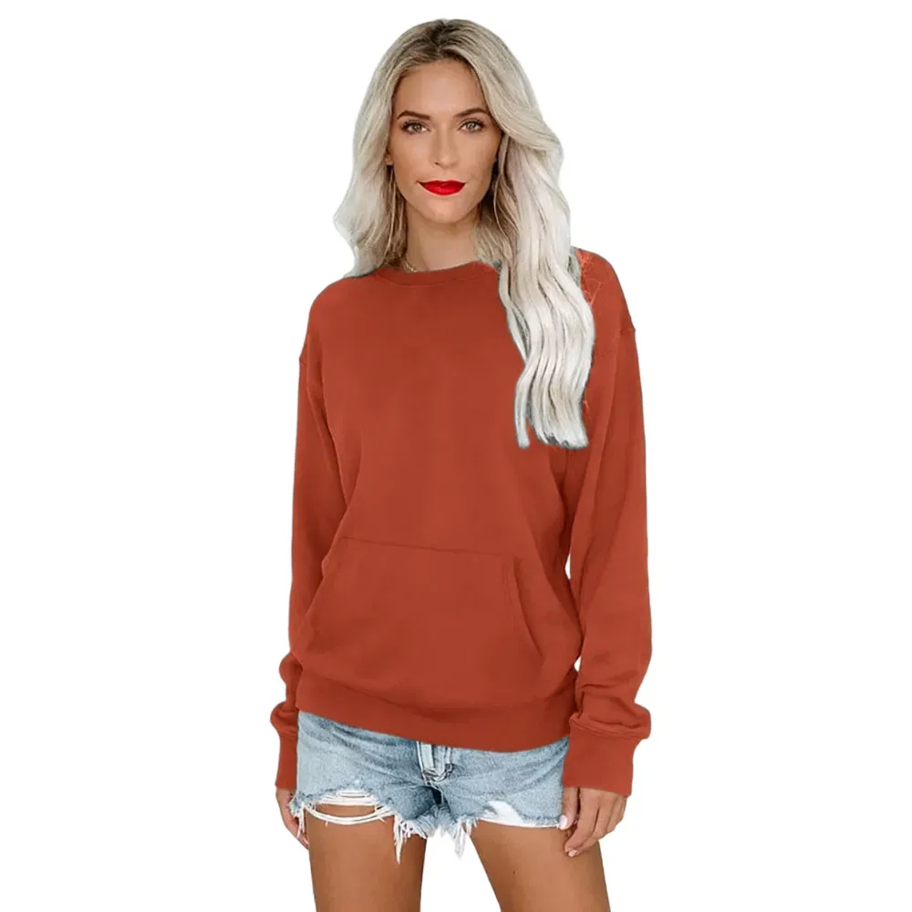 Women's Crewneck Hoodless Sweatshir