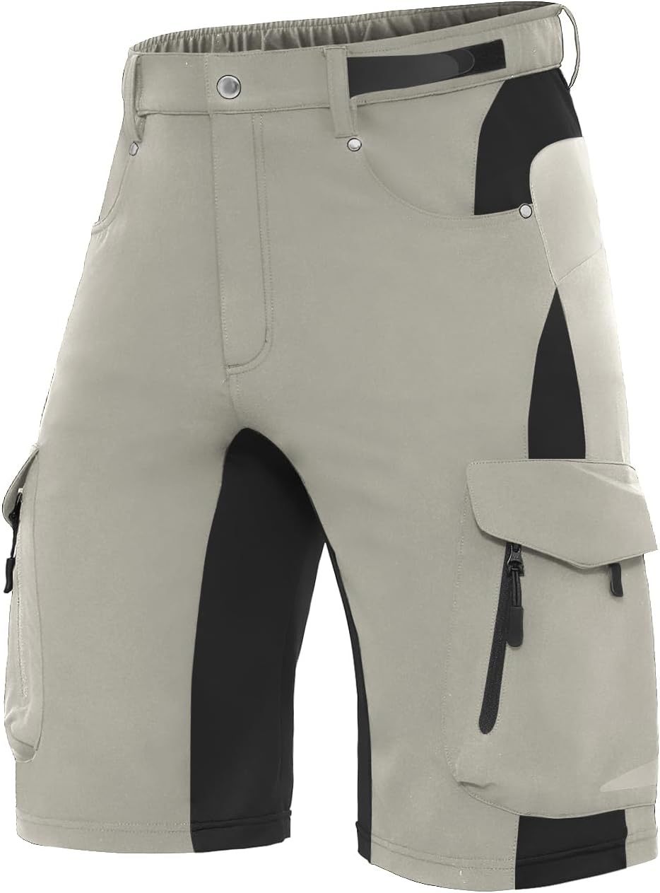 Men's Outdoor Quick Dry Lightweight Stretchy Shorts for Hiking, Tactical, Camping, Travel with 6 Pockets