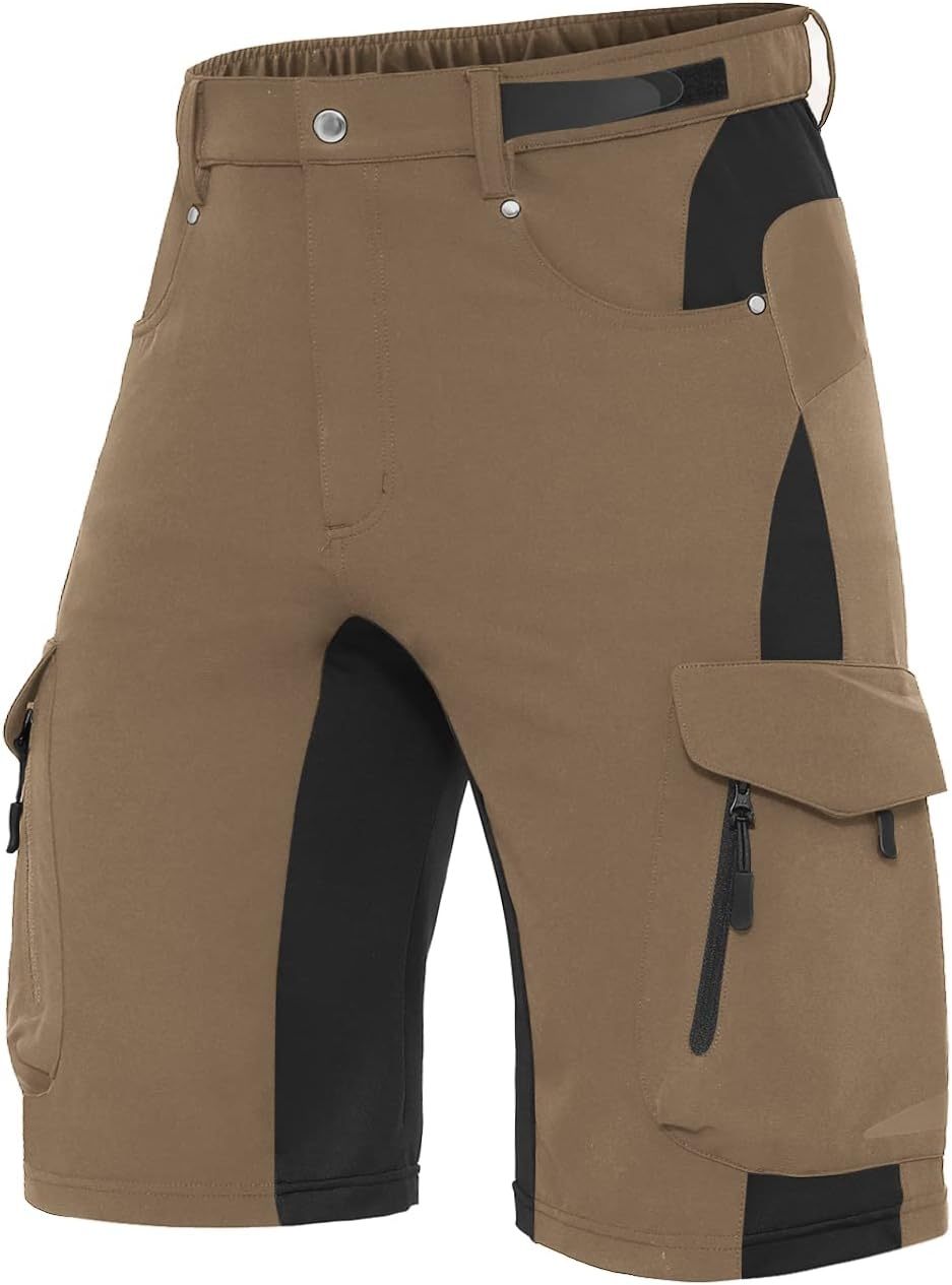 Men's Outdoor Quick Dry Lightweight Stretchy Shorts for Hiking, Tactical, Camping, Travel with 6 Pockets
