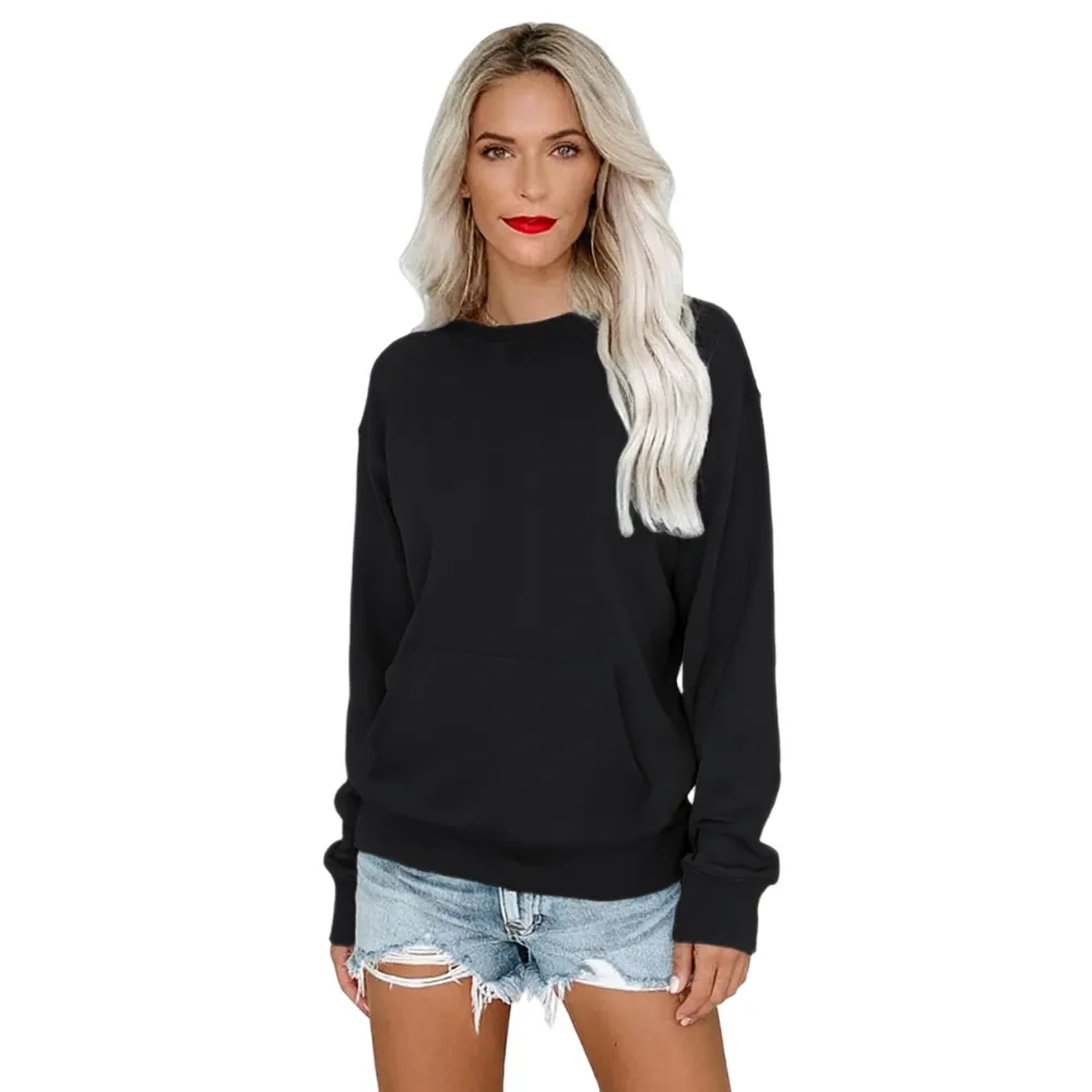 Women's Crewneck Hoodless Sweatshir
