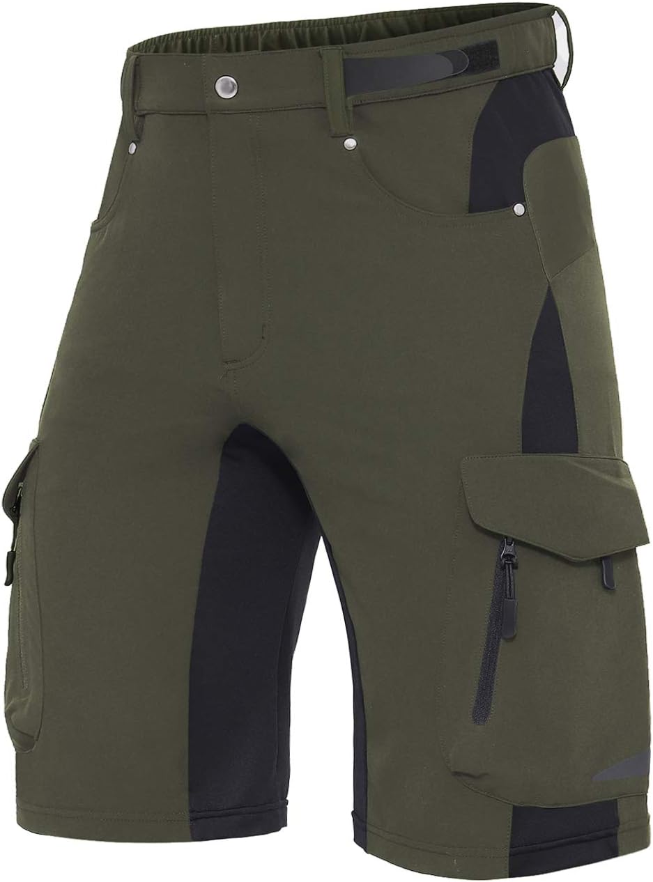 Men's Outdoor Quick Dry Lightweight Stretchy Shorts for Hiking, Tactical, Camping, Travel with 6 Pockets
