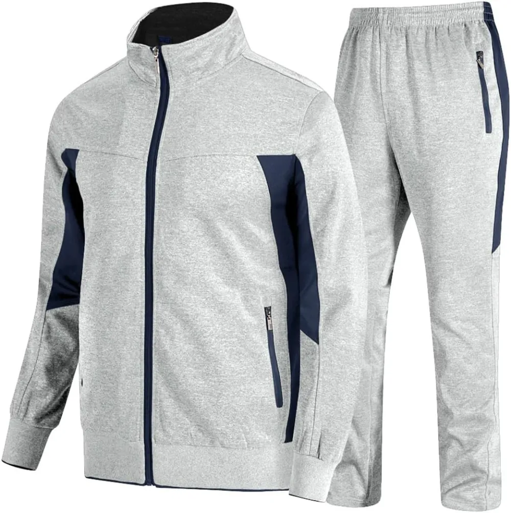 💥DON'T MISS OUT!⏰Men‘s 2-Piece Casual Sweatsuit Full-Zip Set🔥Final Day Clearance!🛒