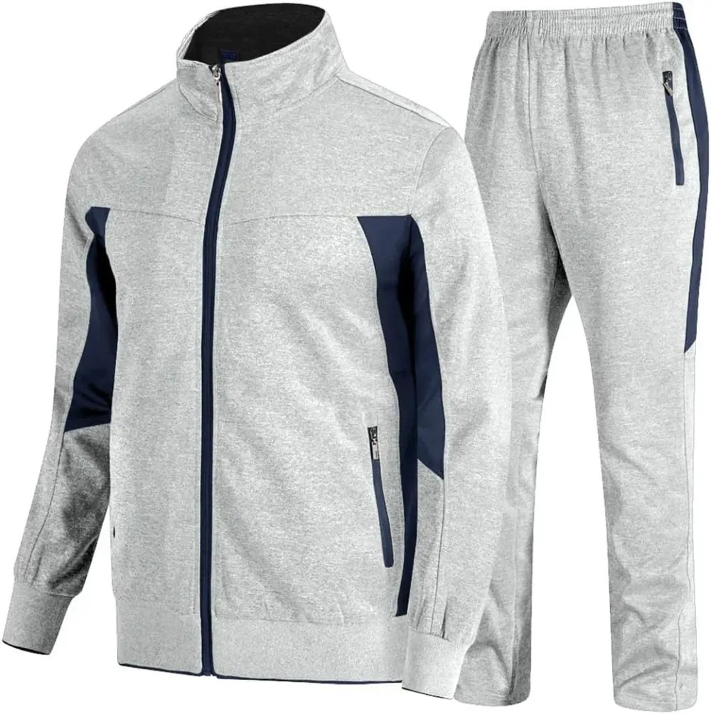 💥DON'T MISS OUT!⏰Men‘s 2-Piece Casual Sweatsuit Full-Zip Set🔥Final Day Clearance!🛒