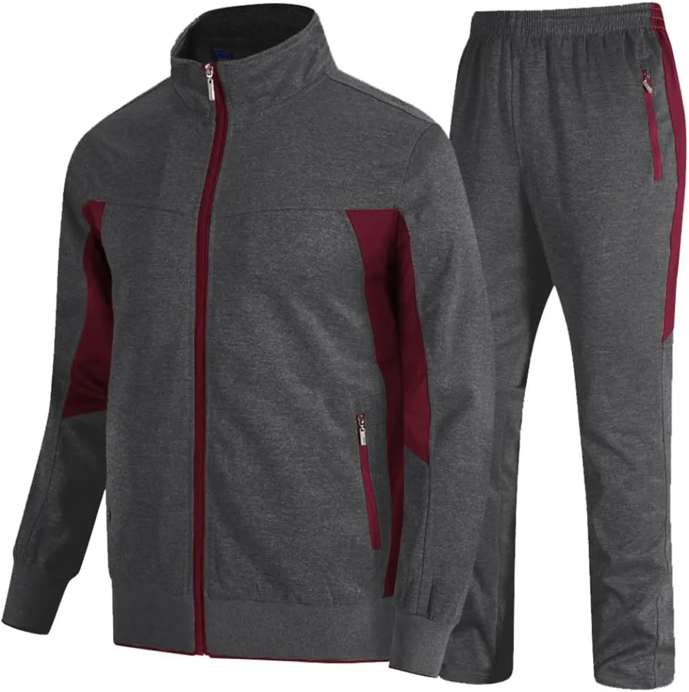 💥DON'T MISS OUT!⏰Men‘s 2-Piece Casual Sweatsuit Full-Zip Set🔥Final Day Clearance!🛒