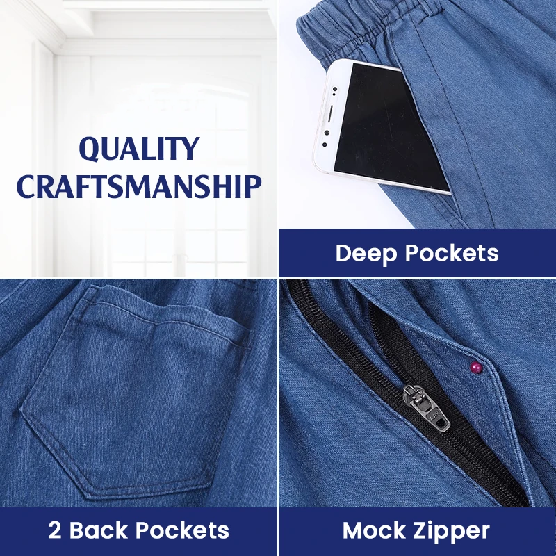 GentsFlex - Flexible Waist Straight Fit Comfort Denim