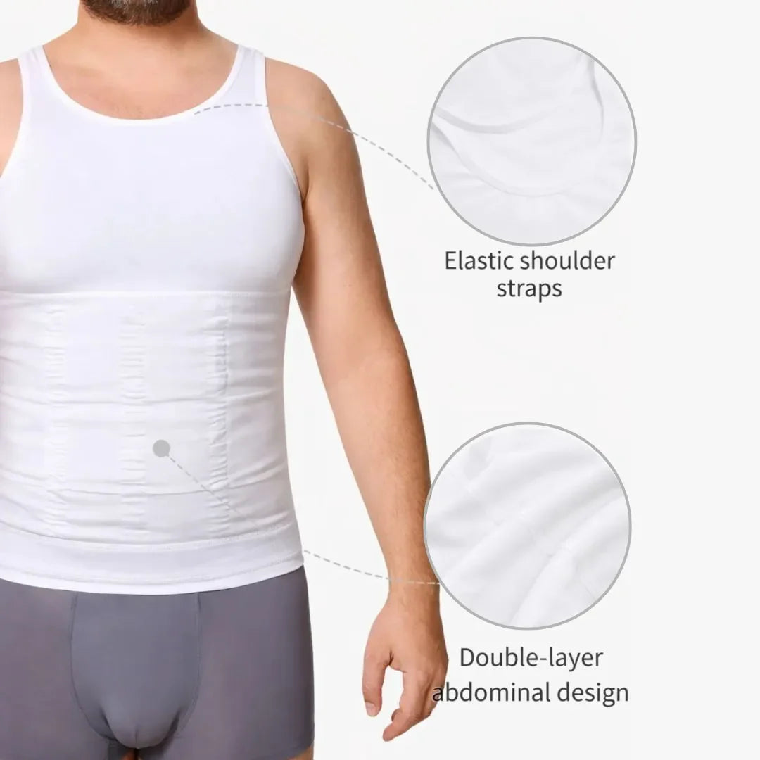 {Pack of 2} [BUY 1 GET 1 FREE] Men's Shapers Tank - Breathable Activewear Mesh