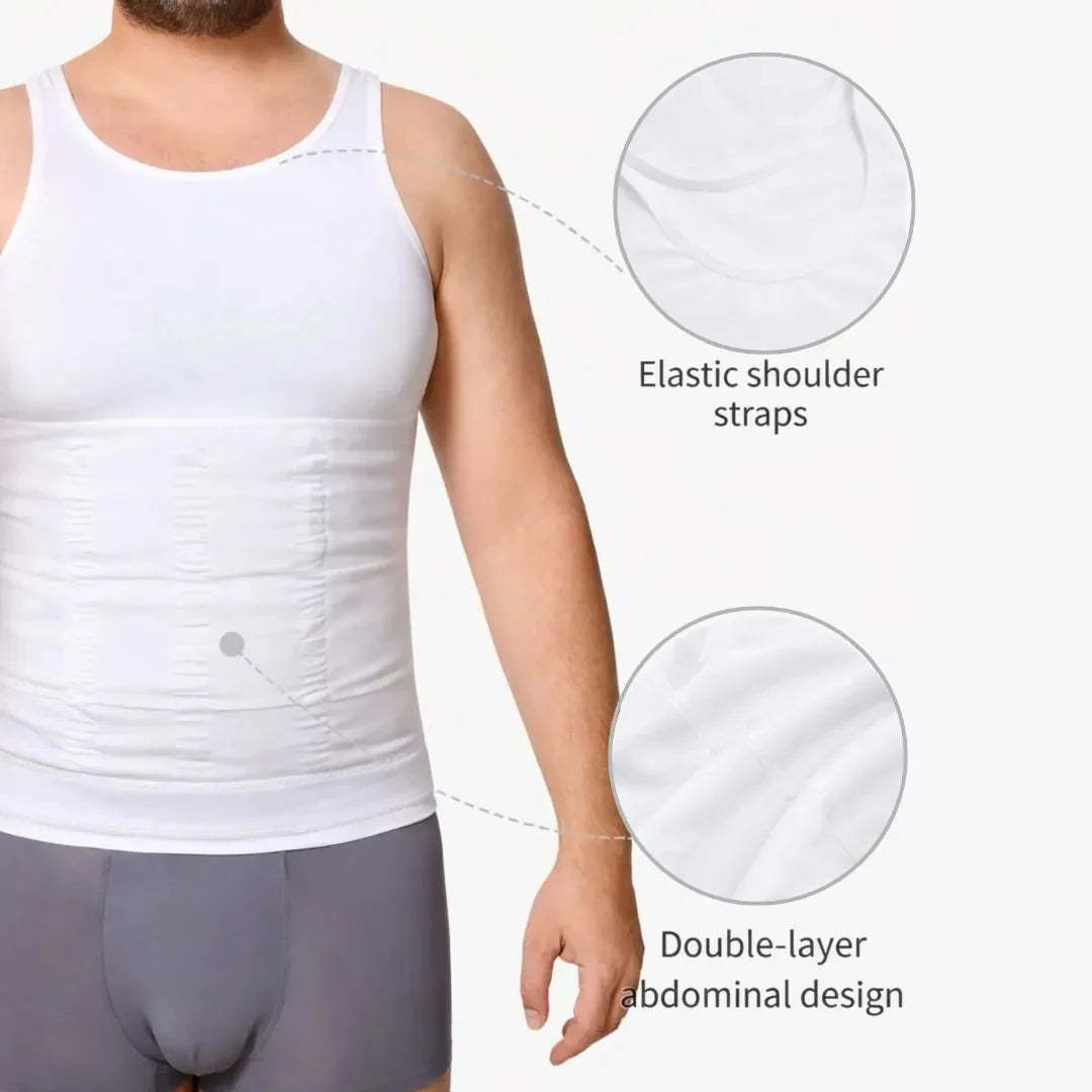 {Pack of 2} [BUY 1 GET 1 FREE] Men's Shapers Tank - Breathable Activewear Mesh