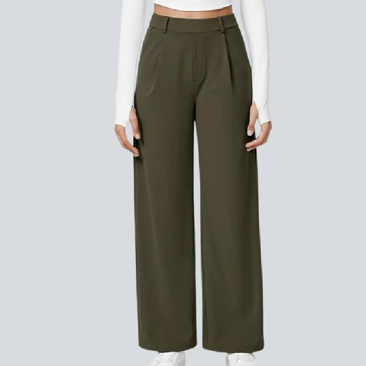 🎅Early Christmas Sale🎄High Waisted Work Pants for Women Business Casual Outfits Office Dress Pants Trousers with Pockets