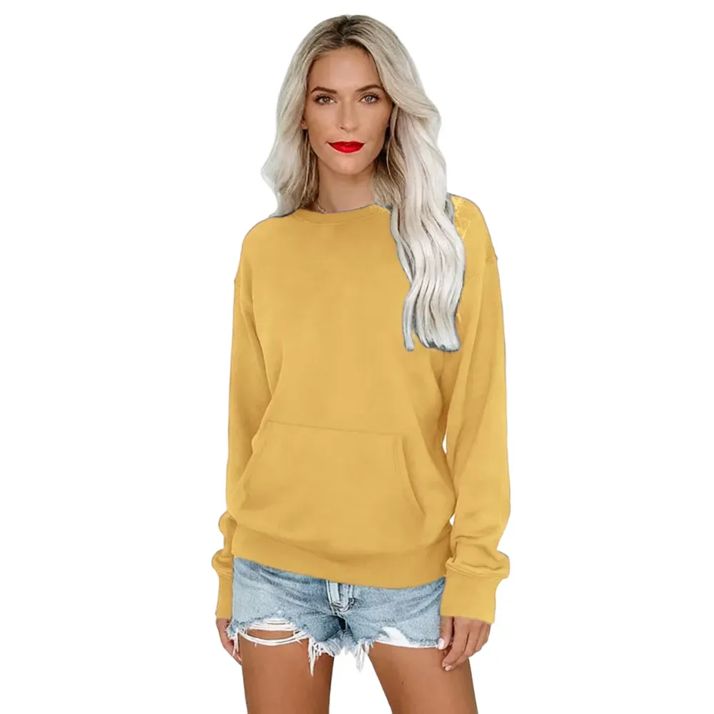 Women's Crewneck Hoodless Sweatshir