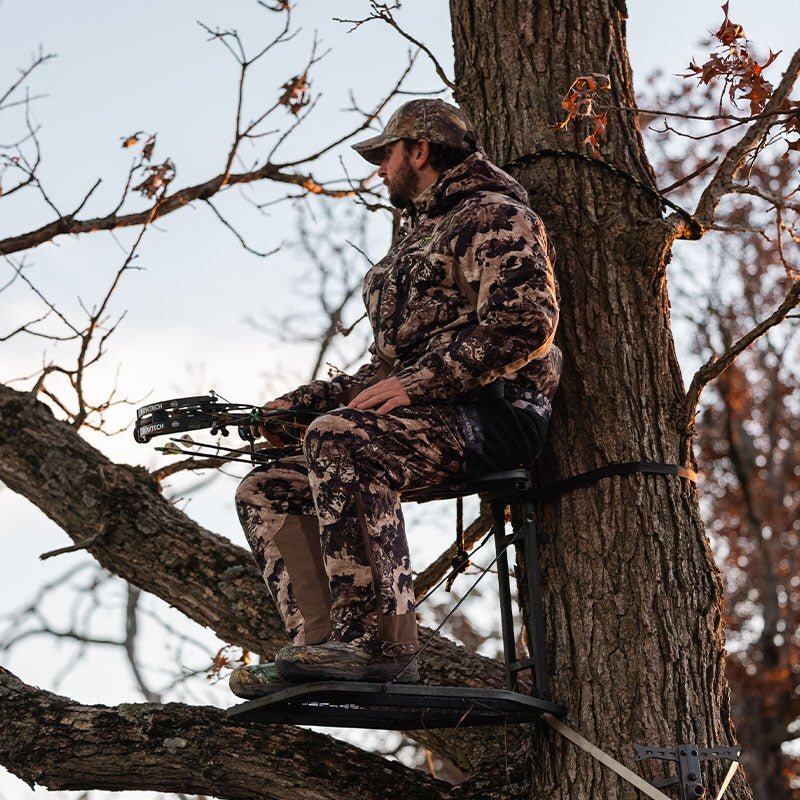 Men’s 2-Pack Fleece-Lined Hunting Jacket & Pants Set – Water-Resistant, Silent, Safety Harness Compatible