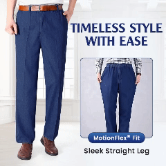 GentsFlex - Flexible Waist Straight Fit Comfort Denim
