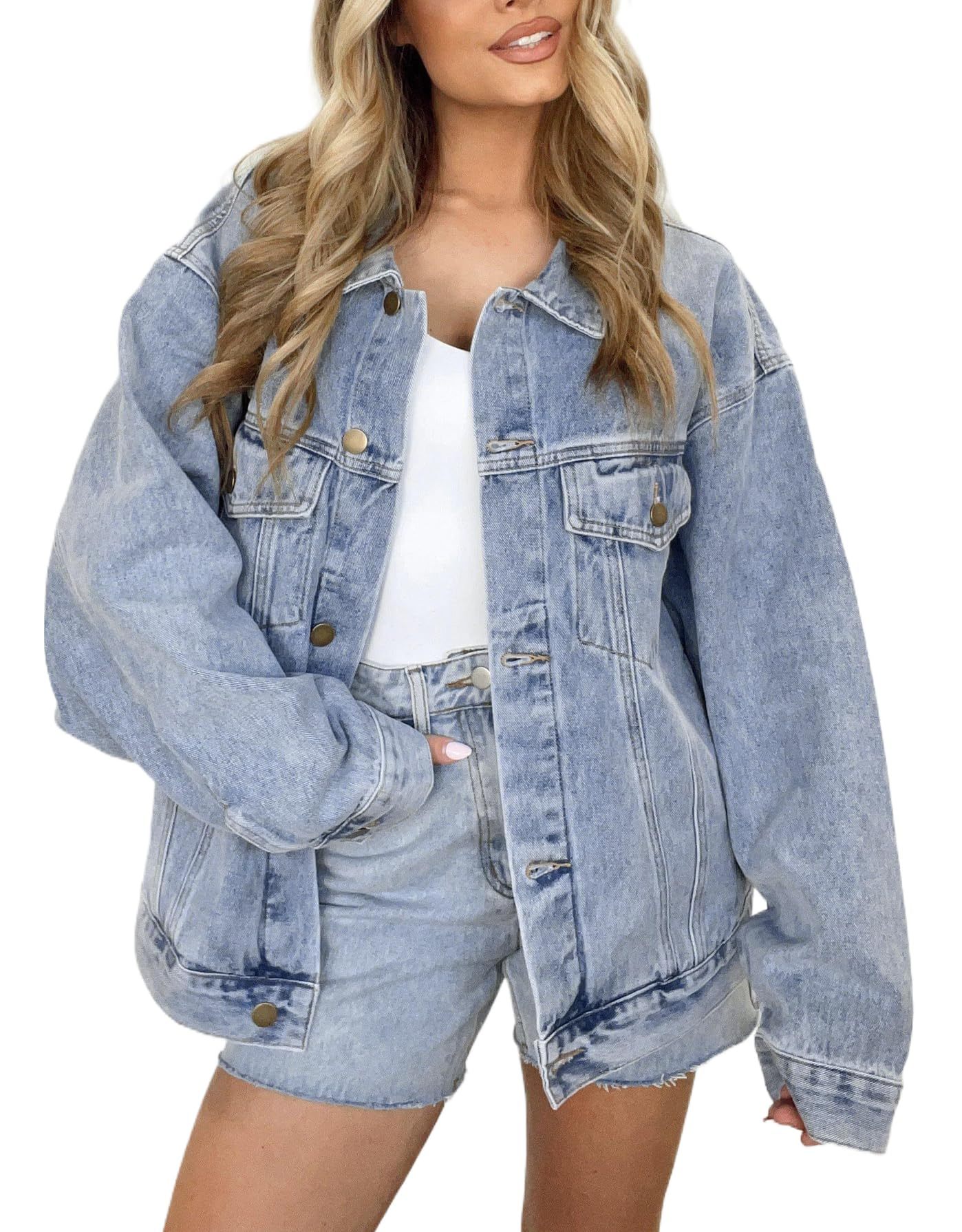 Women's Oversized Jeans Jacket