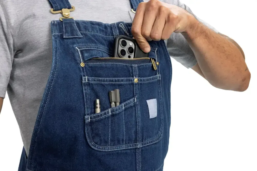 🔥Last Day Promotion!🔥Men's Denim Bib Overalls, Workwear with Adjustable Straps and Convenient Tool Pockets