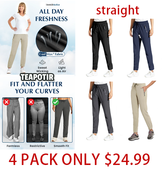 StretchActive - Women's Ultra Soft Stretch Perfect Drape Casual Pants