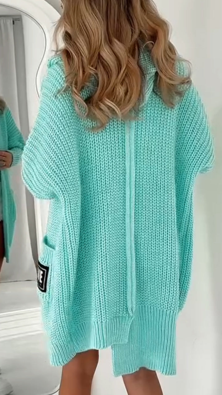 Women's Hooded Knitted Casual Cardigan