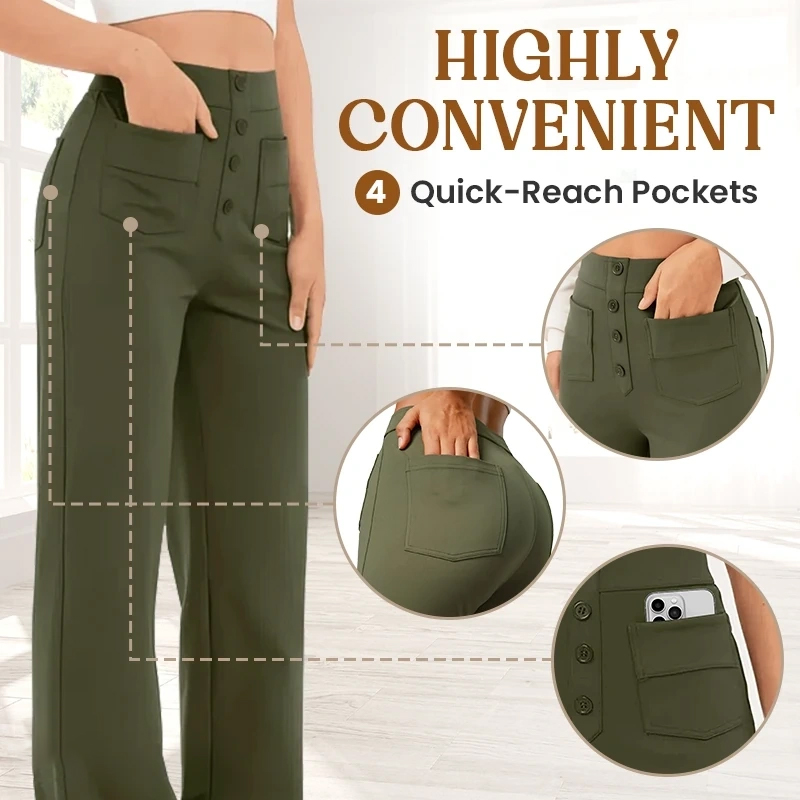 FINAL SALE⚡- Women's Casual High Waist Stretch Pants