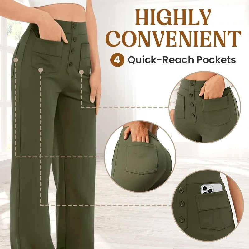 FINAL SALE⚡- Women's Casual High Waist Stretch Pants