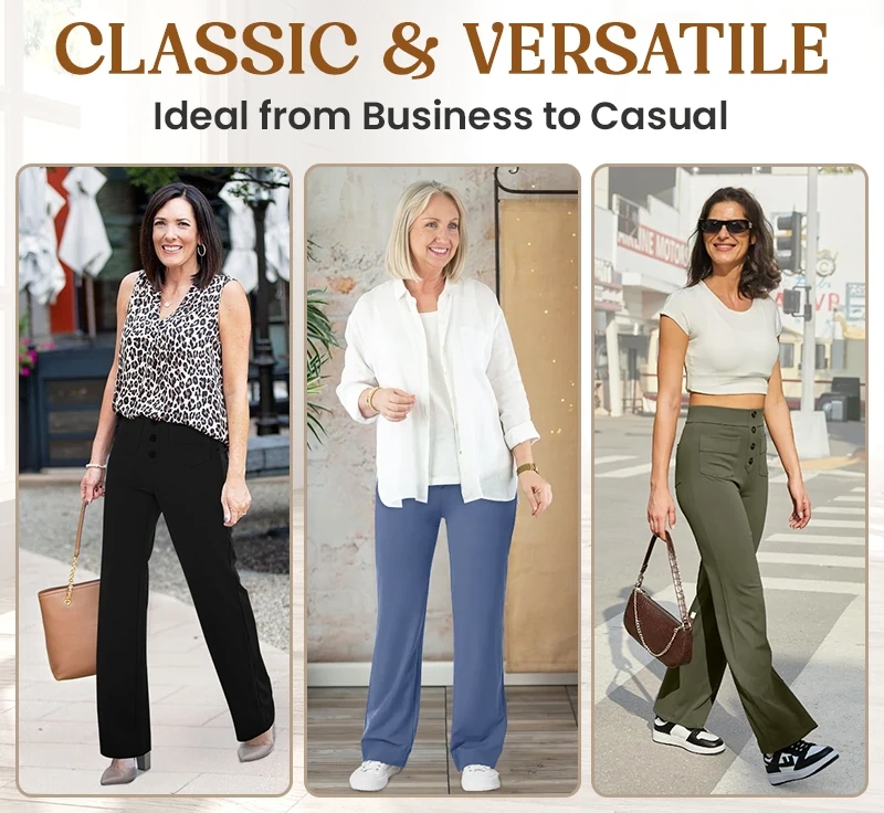 FINAL SALE⚡- Women's Casual High Waist Stretch Pants