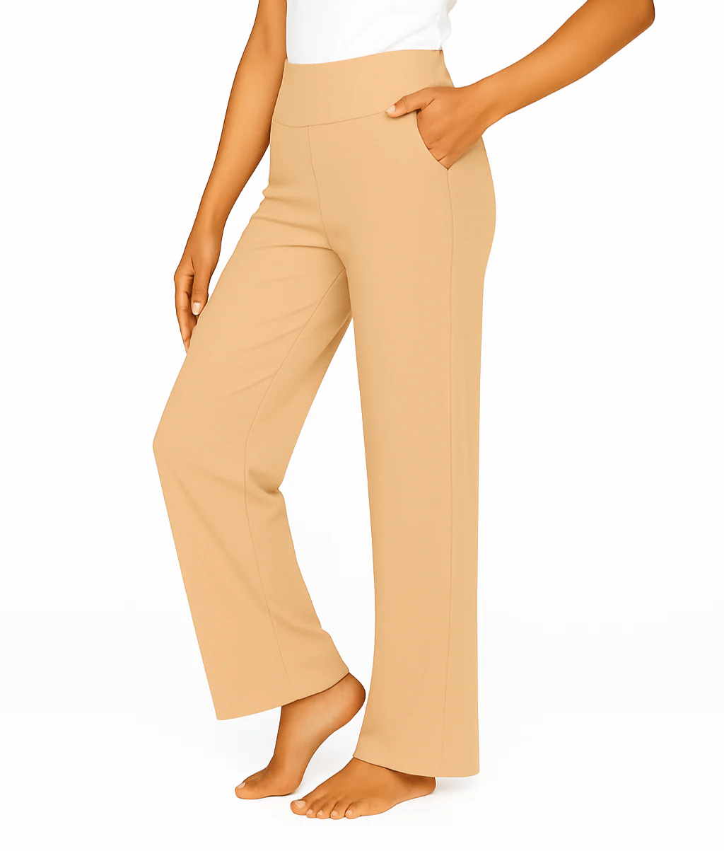 🌞Summer Hot Sale🔥Women's High-Waisted Loose Business Casual Yoga Pants with Pockets