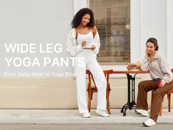 Product Introduction of G4FREE Loose High-Waist Business Casual Pants Yoga Pants Women Wide Leg Pants with Pockets Comfortable Athletic Sweatpants Outdoorfun 9