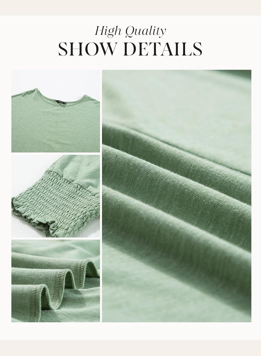 ⏰Hot Sale-2025  Tops 3/4 Sleeve T-Shirts Cute Crewneck Tees Blouses