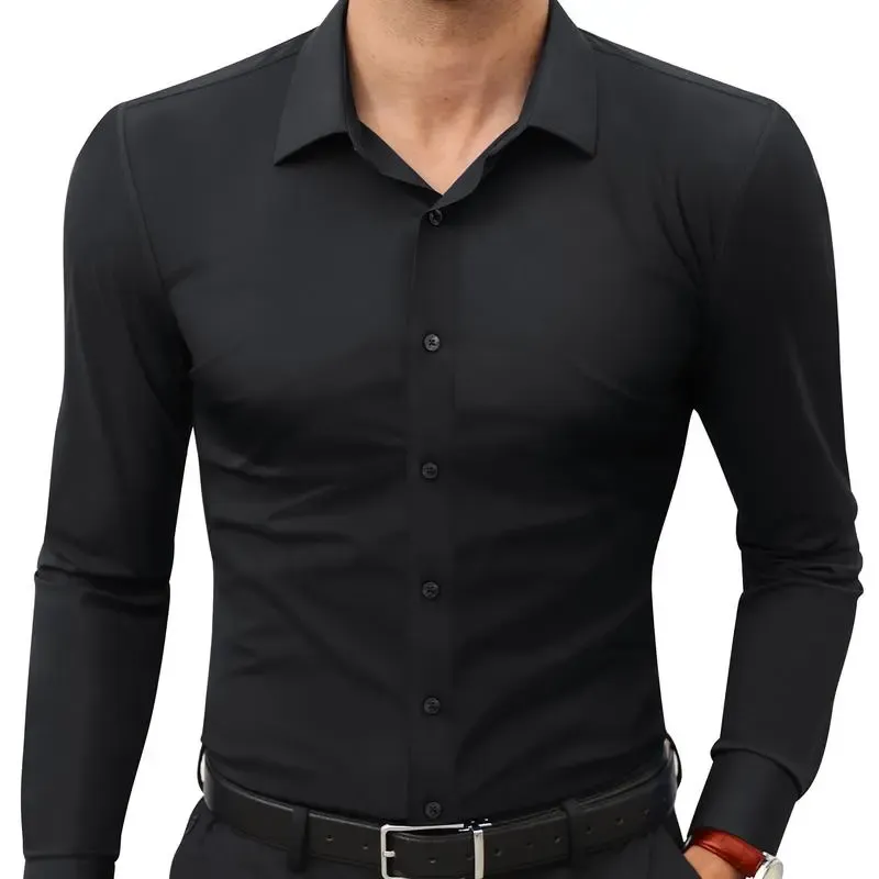 🔥Men's Super Stretchy Dress Shirt Quick-Drying Breathable Anti-Wrinkle