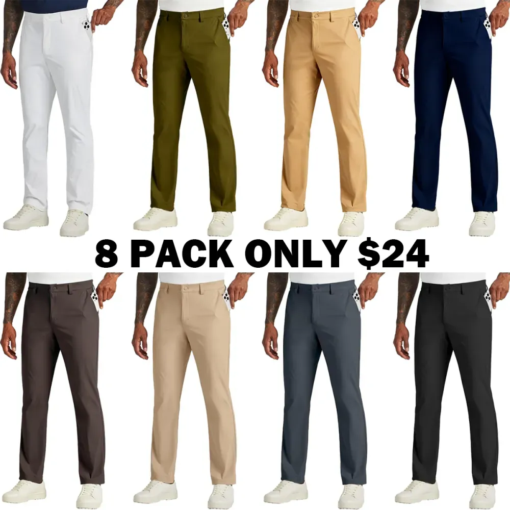 Men's Golf Stretch Straight Pants