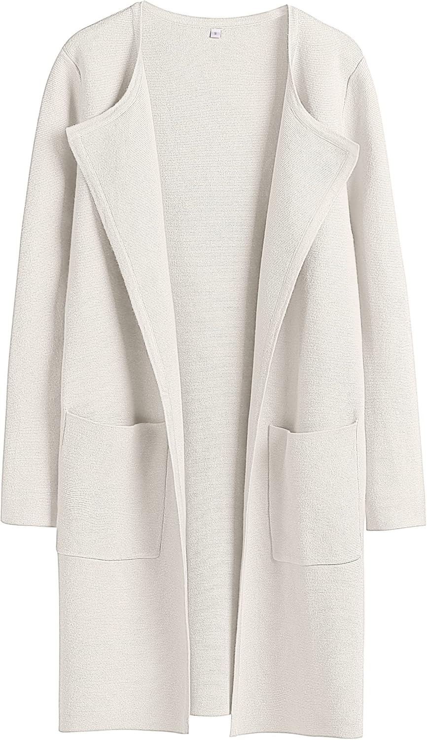 Women's Open Front Knit Lightweight Cardigan Casual Long Coatigan Sweater Lady Jacket Coat 2025 Fall Outerwear