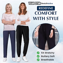 StretchActive - Women's Ultra Soft Stretch Perfect Drape Casual Pants