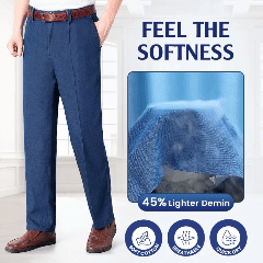 GentsFlex - Flexible Waist Straight Fit Comfort Denim