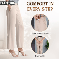 GlamorEase - Perfect Drape High Rise Pull-On Stretch Pants