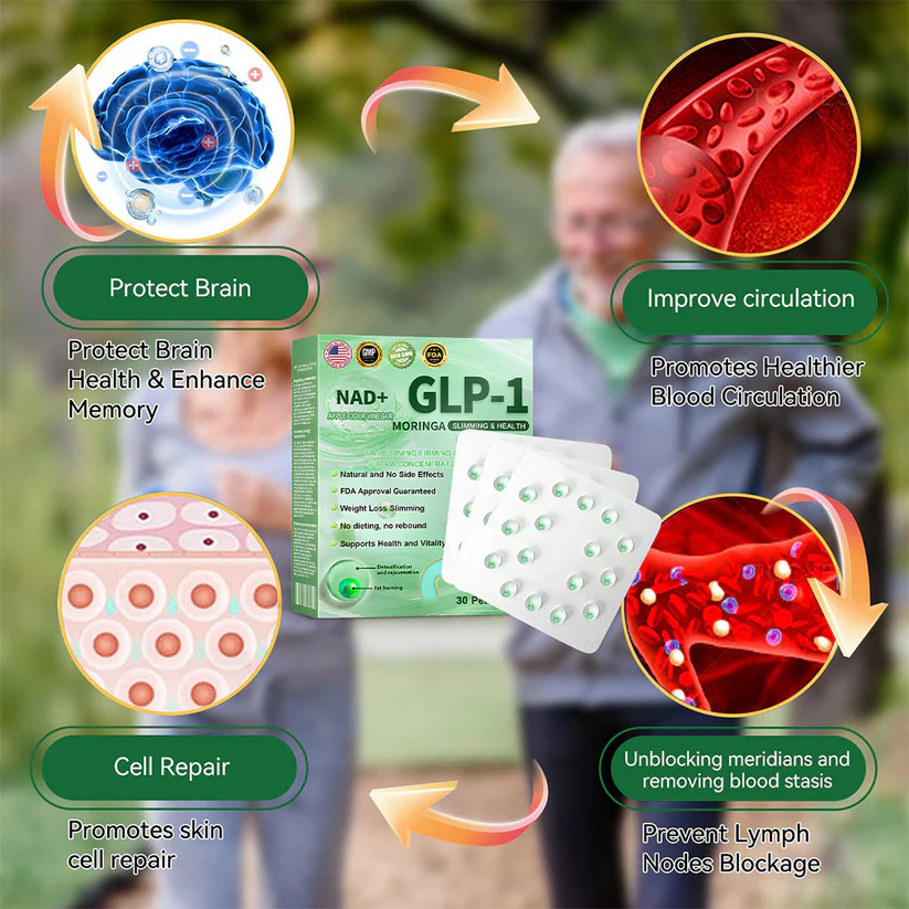 GLP-1 Weight Loss Liquid Gel🏅 - NAD+ & Moringa & ACV & Keto BHB — Obesity, Cardiovascular Disease, Diabetes, Sleep Apnea, Joint Problems and More