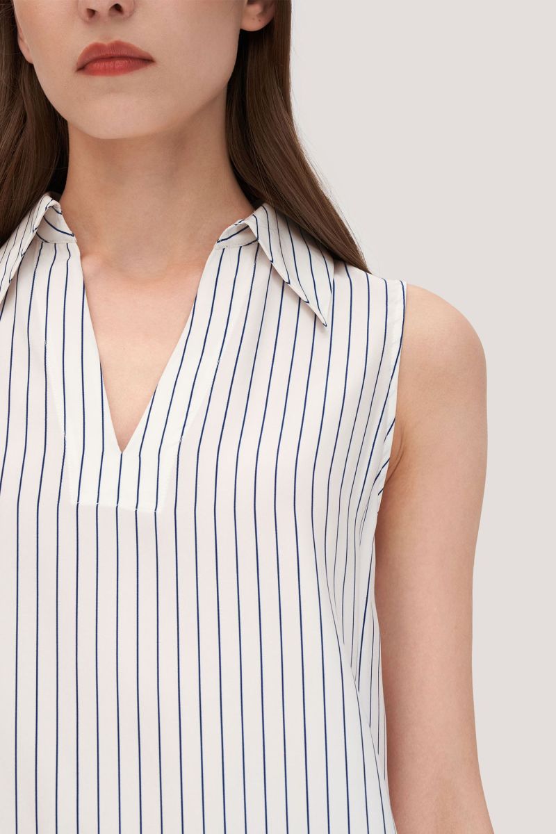 #color_Bleu Marine à Fines Rayures