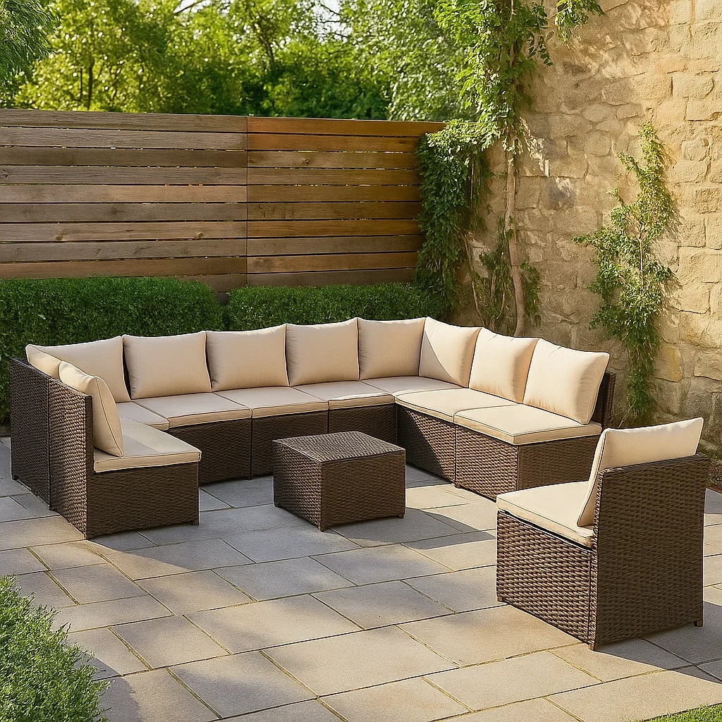 Mobilier de jardin,Ensemble salon de jardin - Meutable