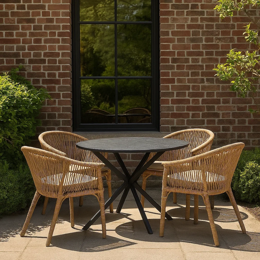 Mobilier de jardin,Ensemble table et chaise de jardin - Meutable