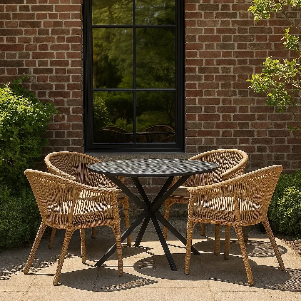 Mobilier de jardin,Ensemble table et chaise de jardin - Meutable