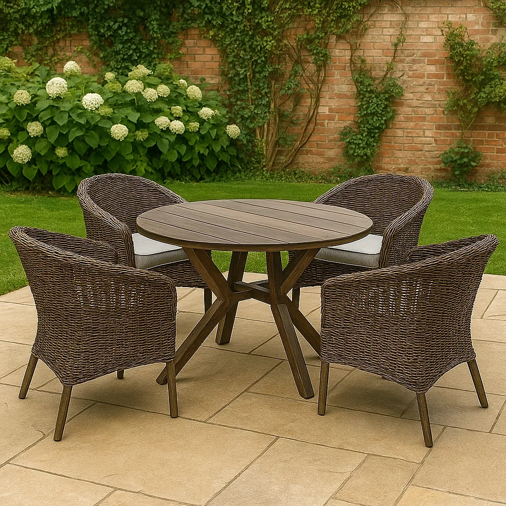 Mobilier de jardin,Ensemble table et chaise de jardin - Meutable