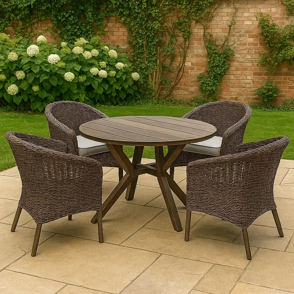 Mobilier de jardin,Ensemble table et chaise de jardin - Meutable