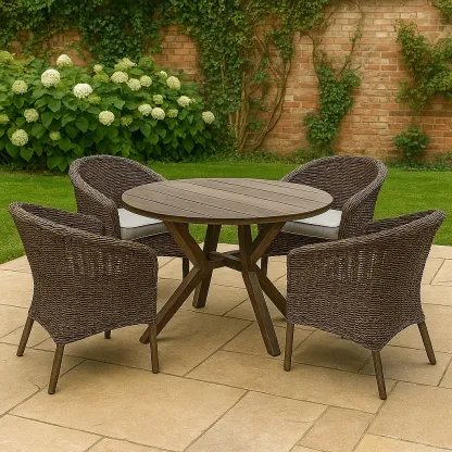 Mobilier de jardin,Ensemble table et chaise de jardin - Meutable