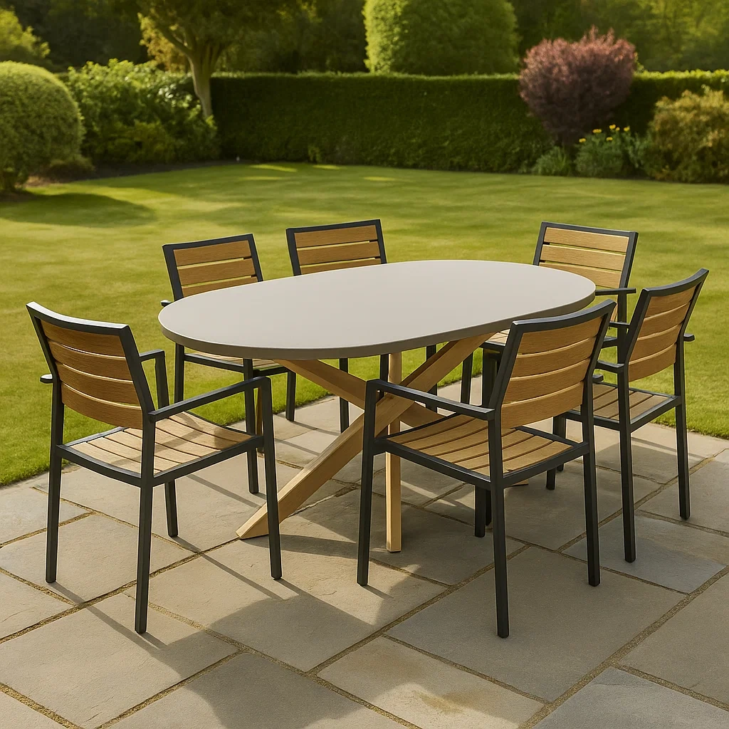Mobilier de jardin,Ensemble table et chaise de jardin - Meutable