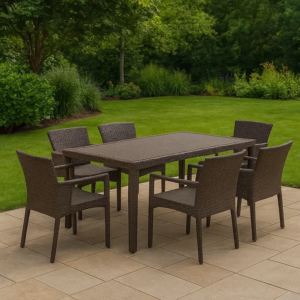 Mobilier de jardin,Ensemble table et chaise de jardin - Meutable