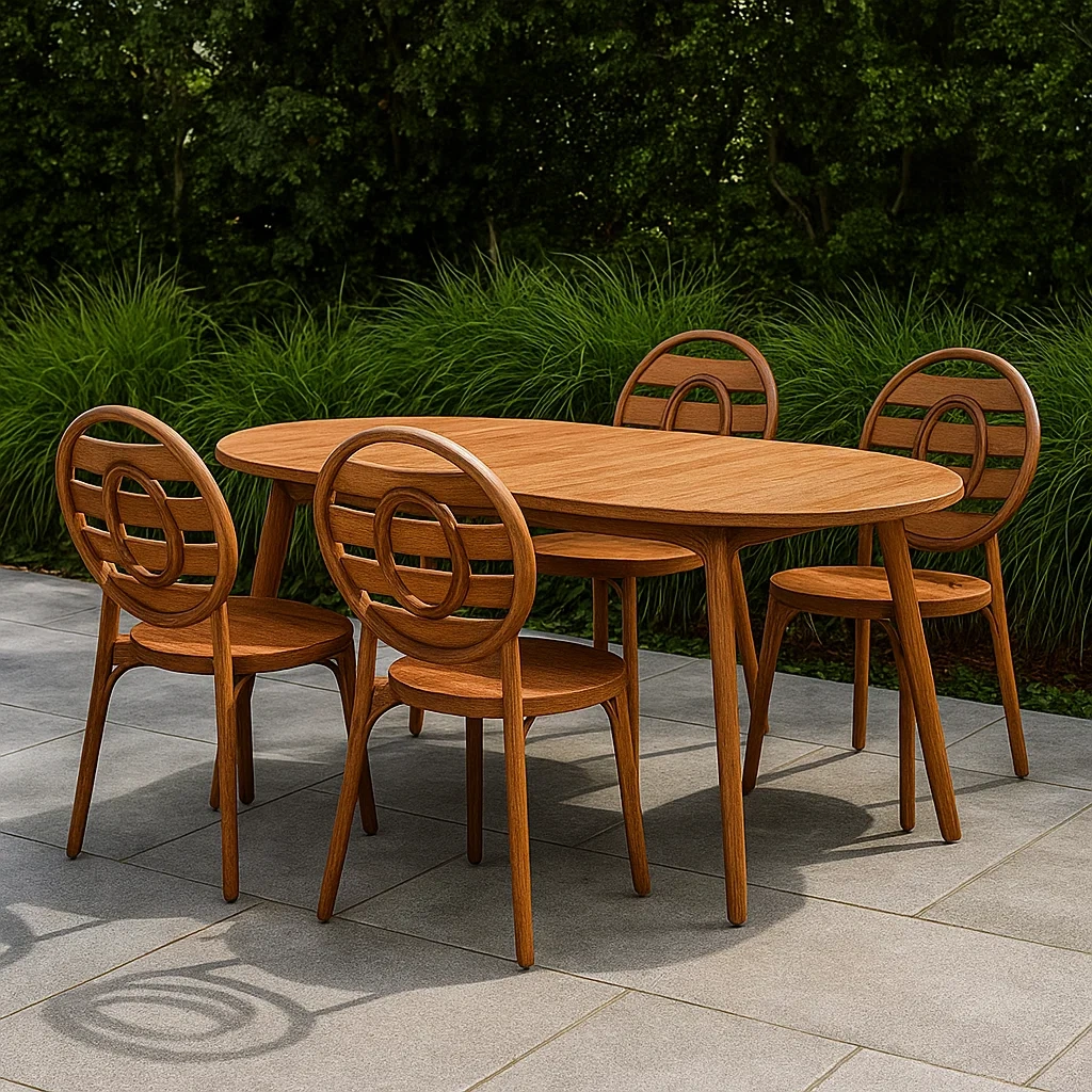 Mobilier de jardin,Ensemble table et chaise de jardin - Meutable