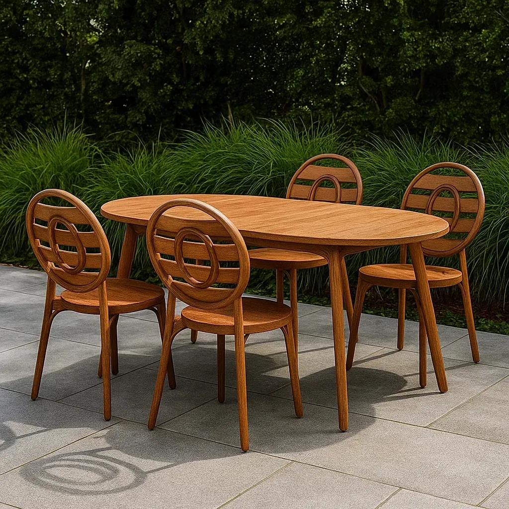 Mobilier de jardin,Ensemble table et chaise de jardin - Meutable