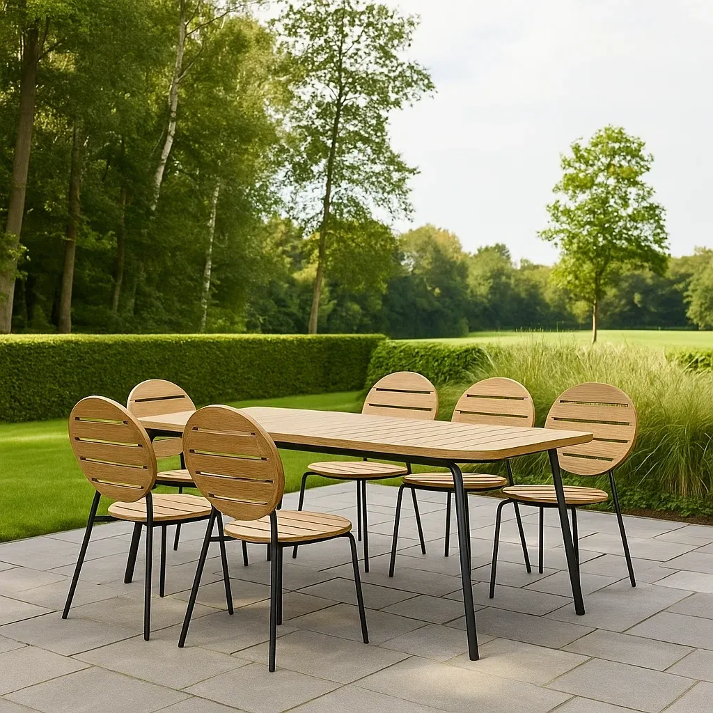 Mobilier de jardin,Ensemble table et chaise de jardin - Meutable