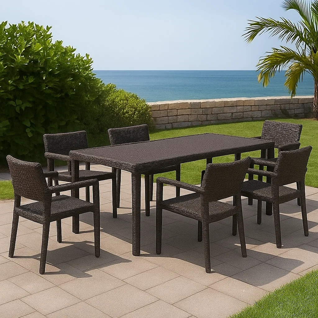 Mobilier de jardin,Ensemble table et chaise de jardin - Meutable