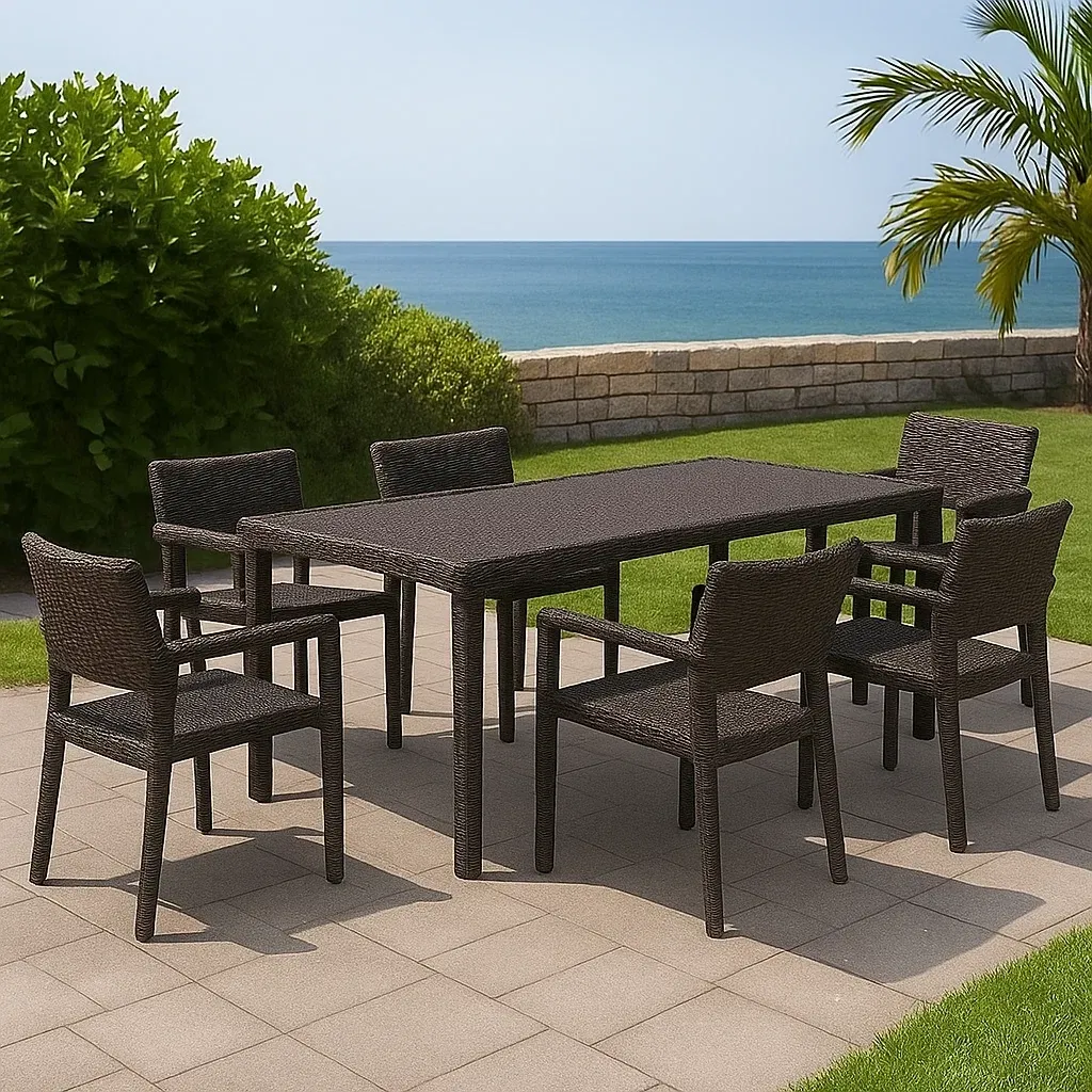 Mobilier de jardin,Ensemble table et chaise de jardin - Meutable